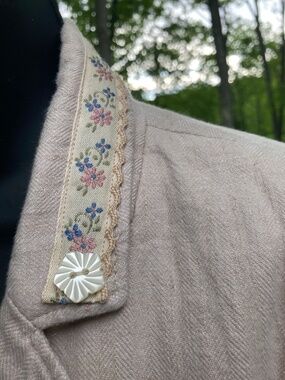 Up-Cycled Bohemian 100% Linen Jacket  / M